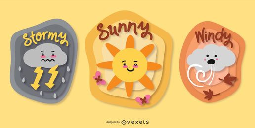 Charming Weather Elements Set