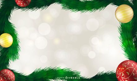 Festive Ornaments Xmas Decor Background