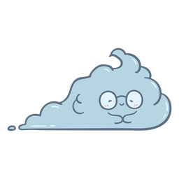 Adorable Sky Puff PNG Design