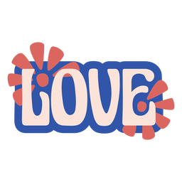 Hippie Heart Badge PNG Art