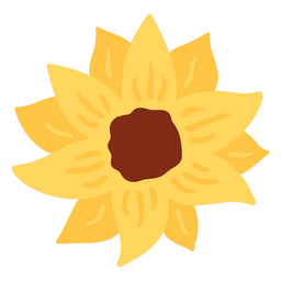 Sunflower Floral PNG Design